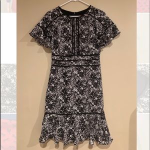 FOCUS By Shani Ruffle Hem Dress Size 2.